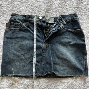 Vintage cutoff MOSCHINO JEANS denim mini skirt xs